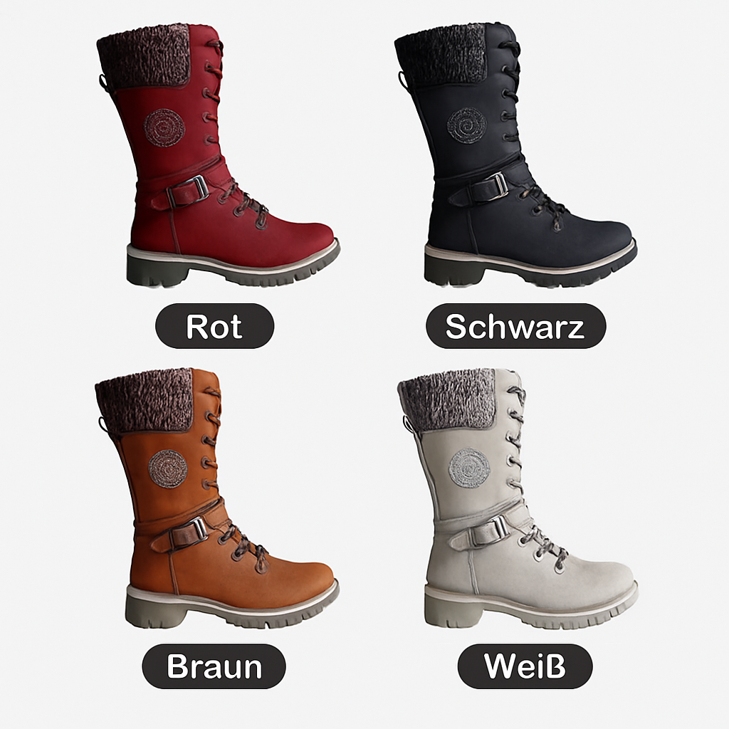 Modiva I Wasserdichte kniehohe Berliner Schneestiefel für Damen