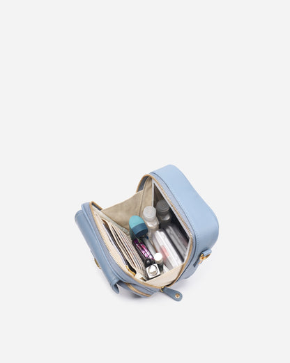 Modiva I Premium Vollleder Umhängetasche mit integriertem Portemonnaie