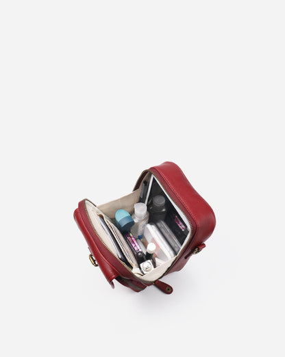 Modiva I Premium Vollleder Umhängetasche mit integriertem Portemonnaie