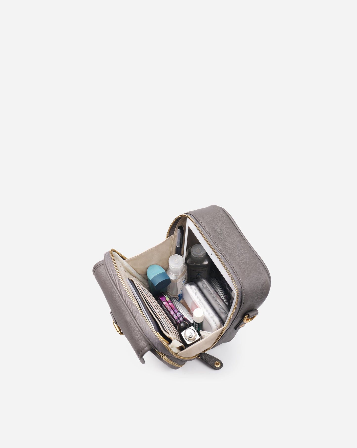 Modiva I Premium Vollleder Umhängetasche mit integriertem Portemonnaie