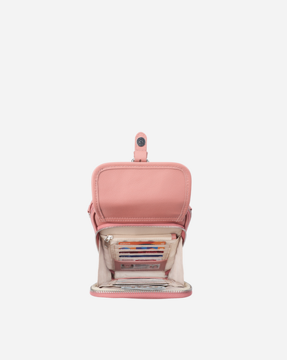 Modiva I Premium Vollleder Umhängetasche mit integriertem Portemonnaie