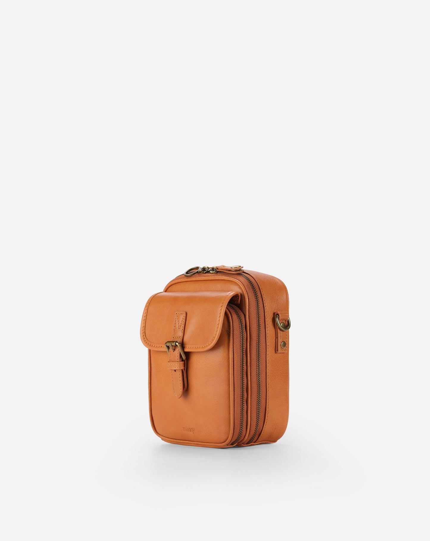 Modiva I Premium Vollleder Umhängetasche mit integriertem Portemonnaie