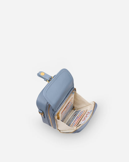 Modiva I Premium Vollleder Umhängetasche mit integriertem Portemonnaie