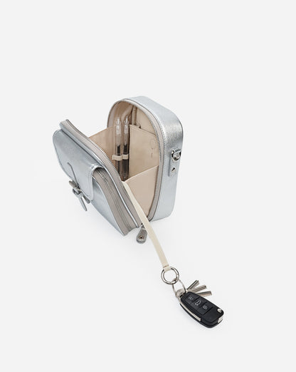 Modiva I Premium Vollleder Umhängetasche mit integriertem Portemonnaie