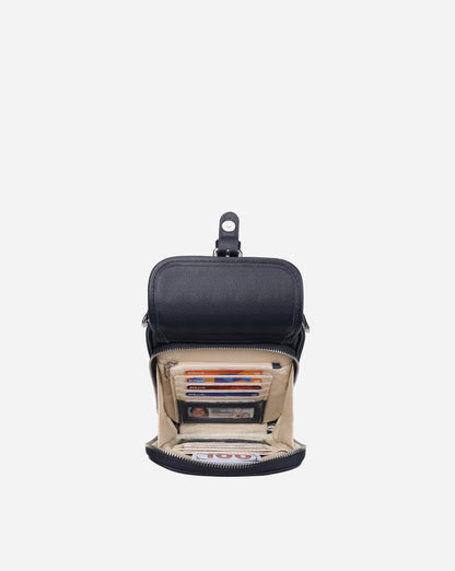 Modiva I Premium Vollleder Umhängetasche mit integriertem Portemonnaie