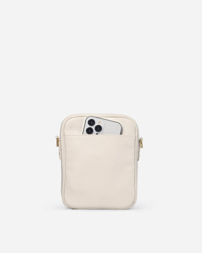 Modiva I Premium Vollleder Umhängetasche mit integriertem Portemonnaie