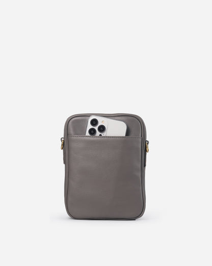 Modiva I Premium Vollleder Umhängetasche mit integriertem Portemonnaie