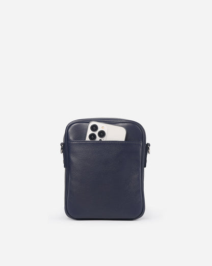 Modiva I Premium Vollleder Umhängetasche mit integriertem Portemonnaie