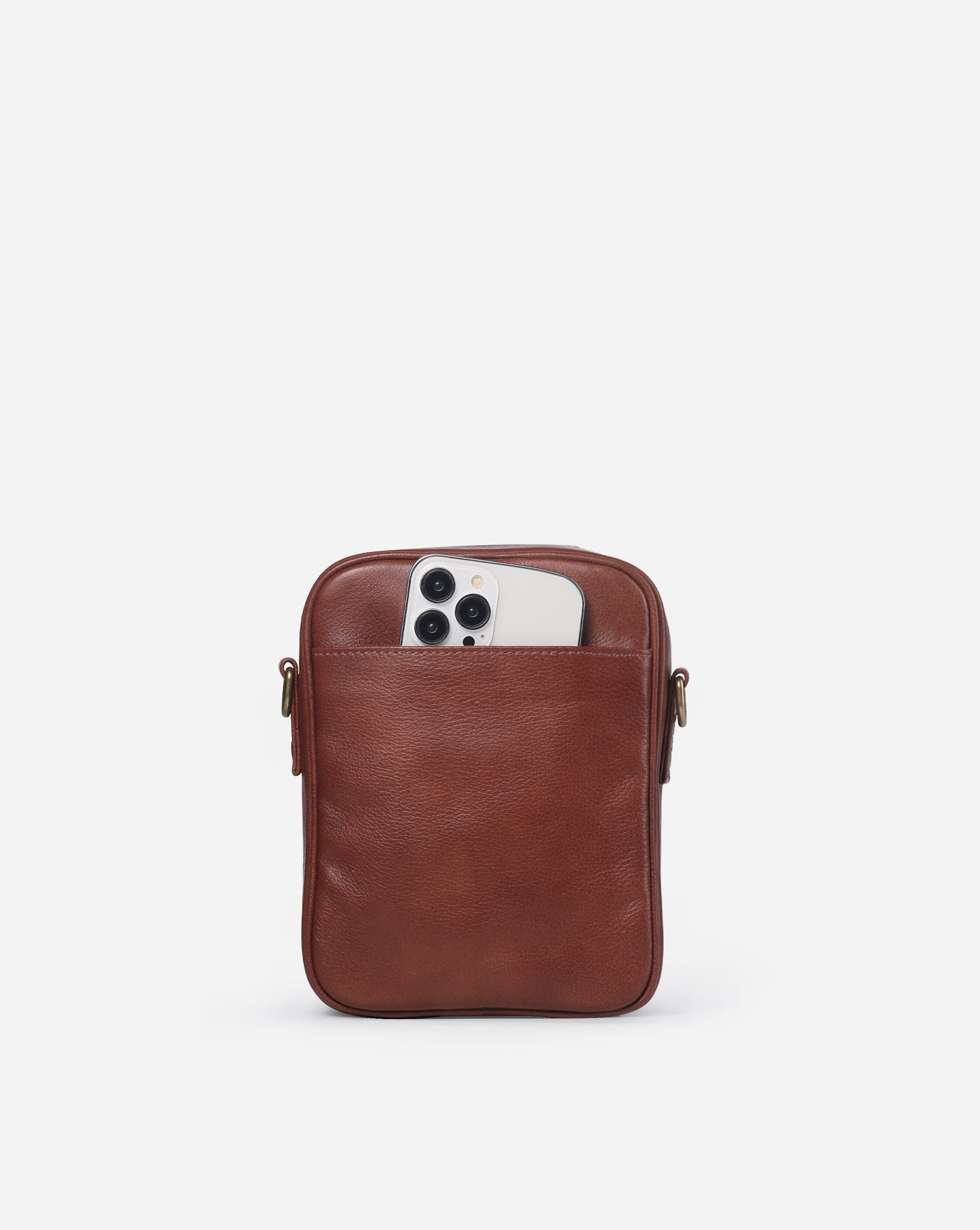 Modiva I Premium Vollleder Umhängetasche mit integriertem Portemonnaie