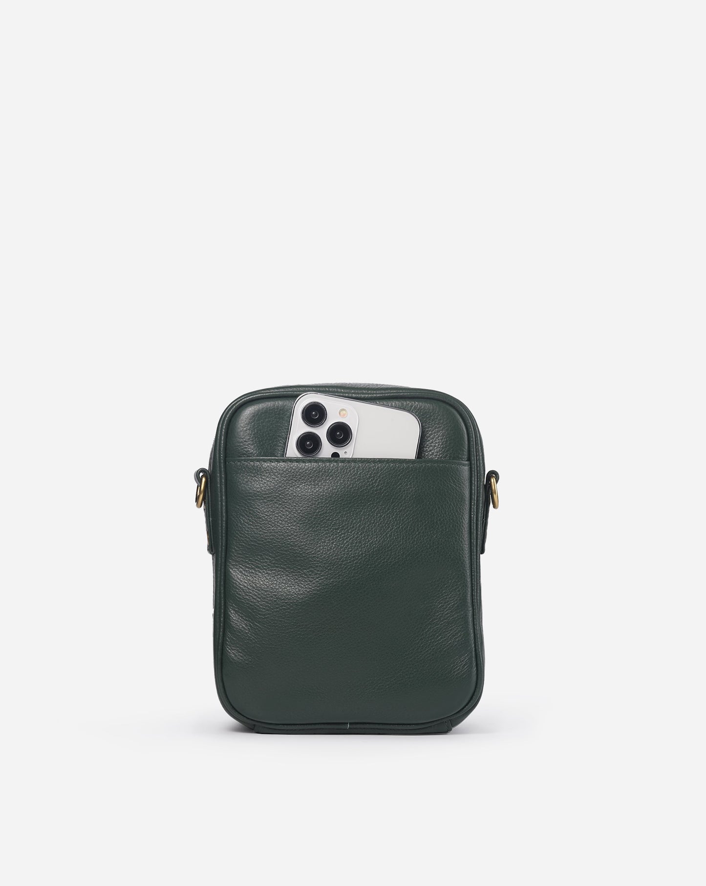 Modiva I Premium Vollleder Umhängetasche mit integriertem Portemonnaie