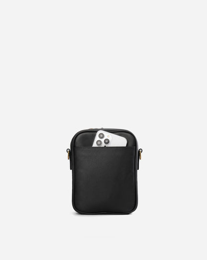 Modiva I Premium Vollleder Umhängetasche mit integriertem Portemonnaie