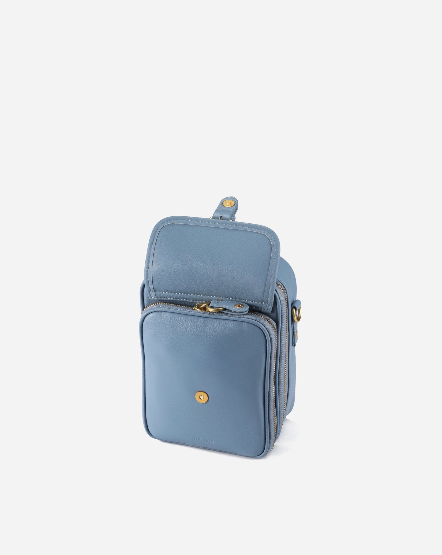 Modiva I Premium Vollleder Umhängetasche mit integriertem Portemonnaie