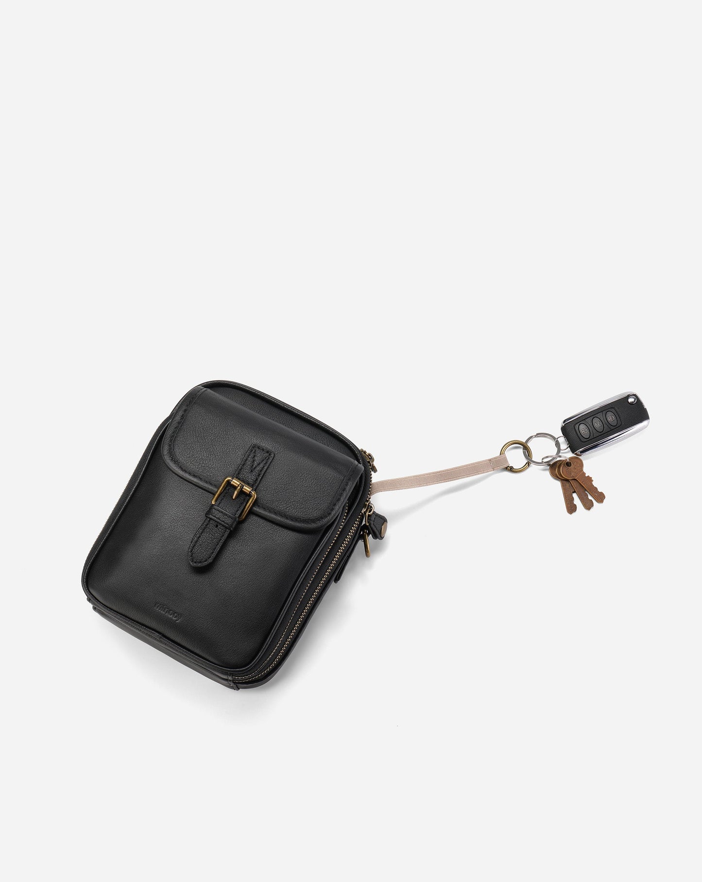 Modiva I Premium Vollleder Umhängetasche mit integriertem Portemonnaie