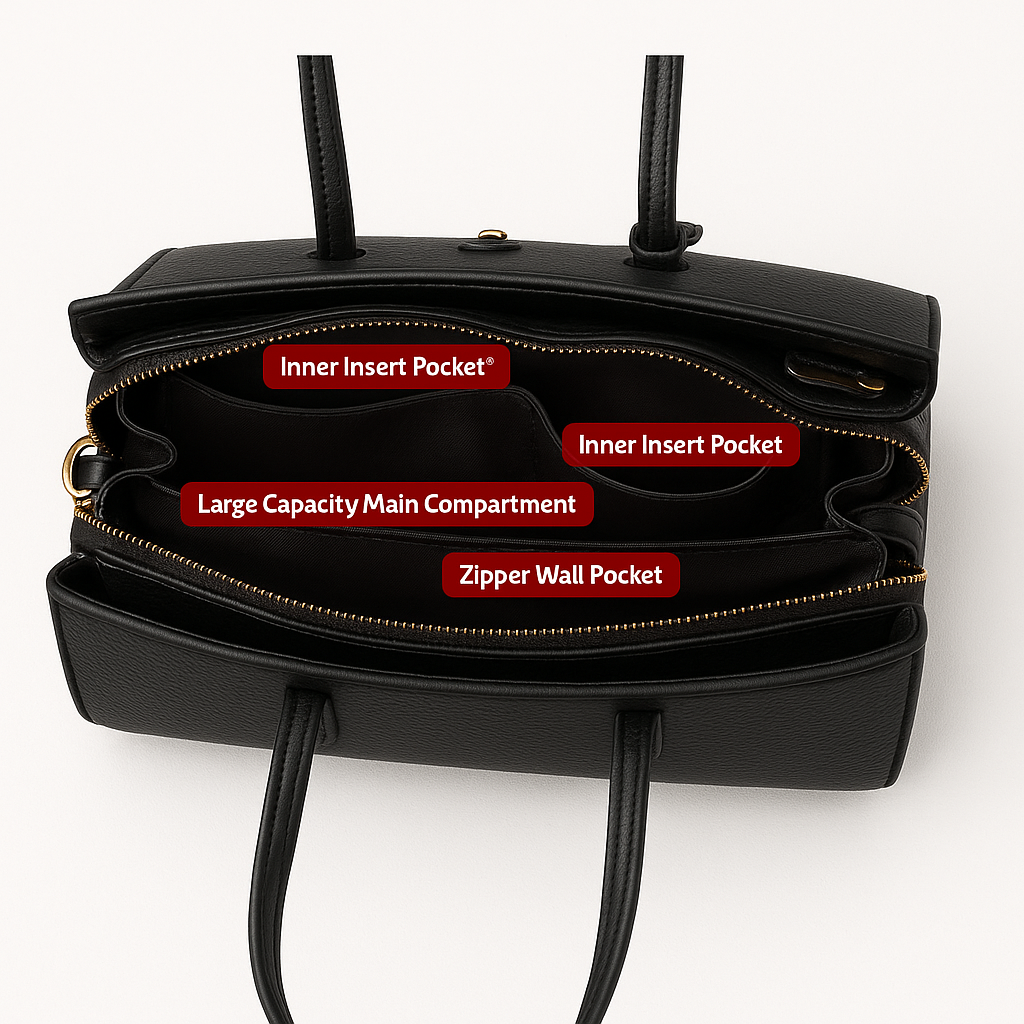 Modiva Berlin I Luxuriöse Premium Handtasche aus strukturiertem Leder