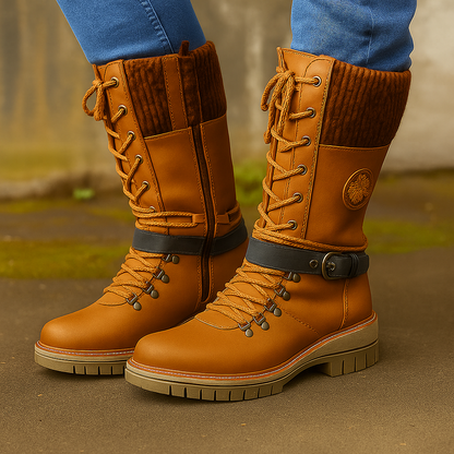 Modiva I Wasserdichte kniehohe Berliner Schneestiefel für Damen