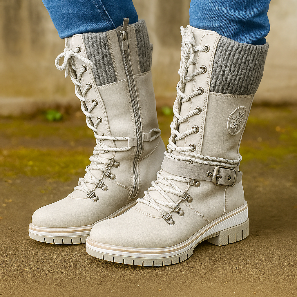 Modiva I Wasserdichte kniehohe Berliner Schneestiefel für Damen