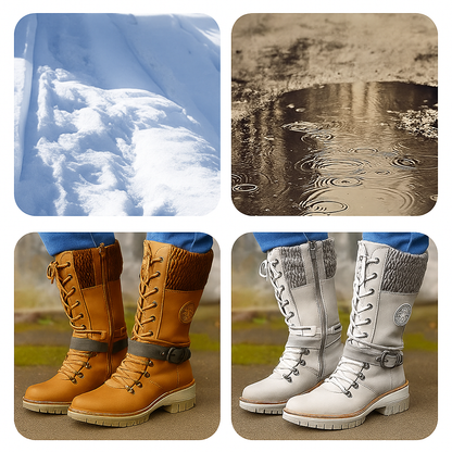 Modiva I Wasserdichte kniehohe Berliner Schneestiefel für Damen