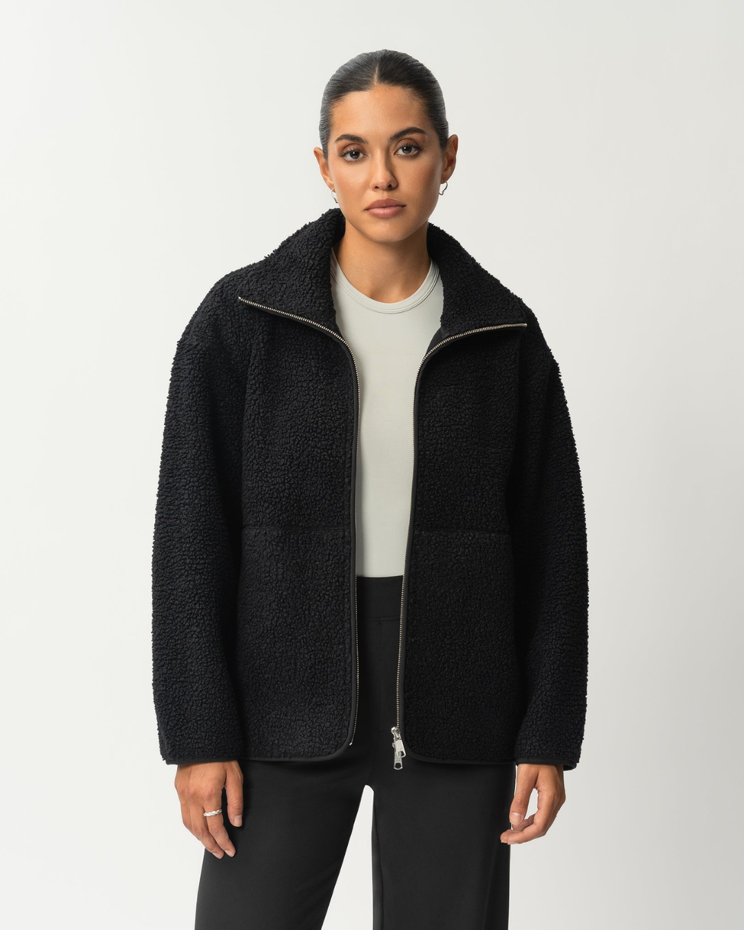 Modiva I Schicker Wollmantel mit Reißverschluss