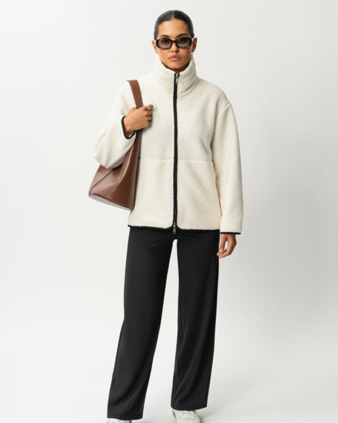 Modiva I Schicker Wollmantel mit Reißverschluss