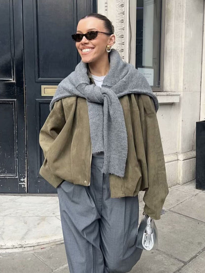 Modiva I Gemütliche Bomberjacke für Damen