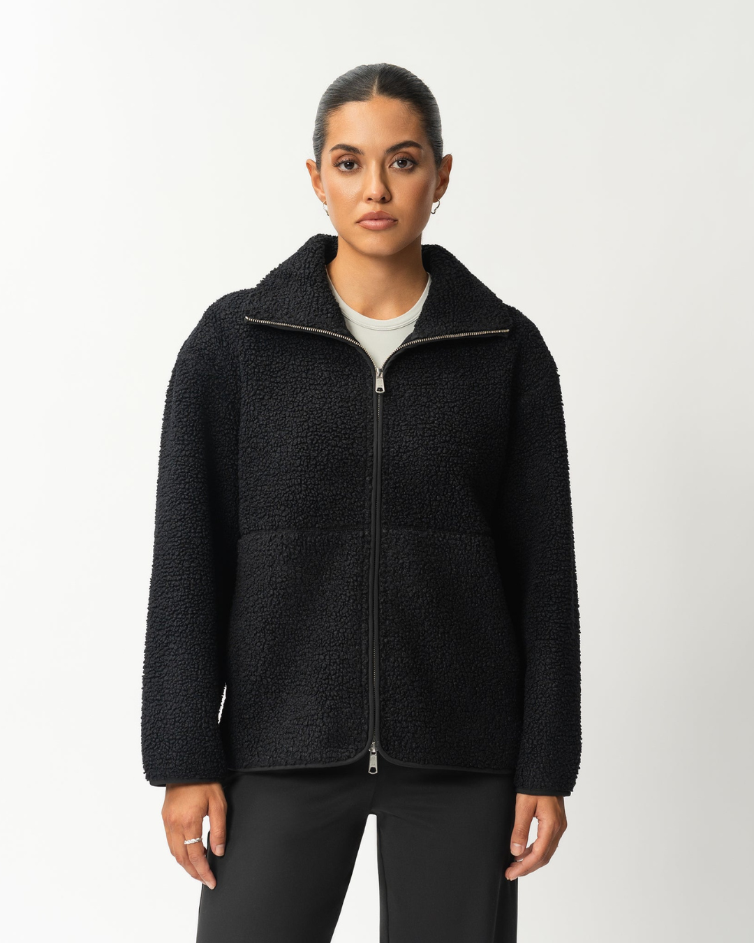 Modiva I Schicker Wollmantel mit Reißverschluss