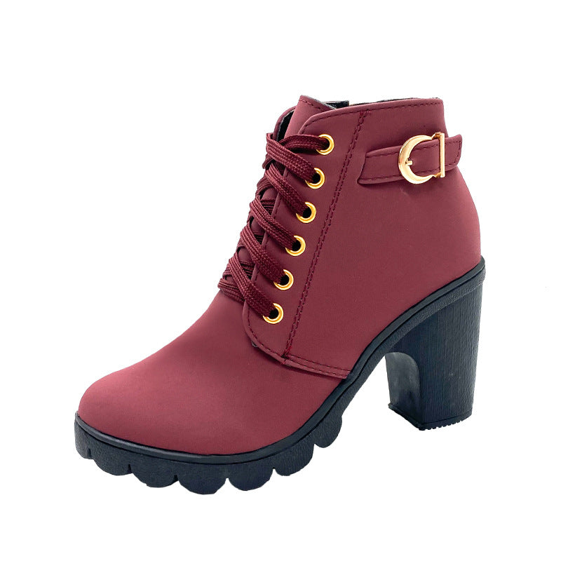 Modiva I Elegante High-Heel Winter Boots mit Komfortsohle